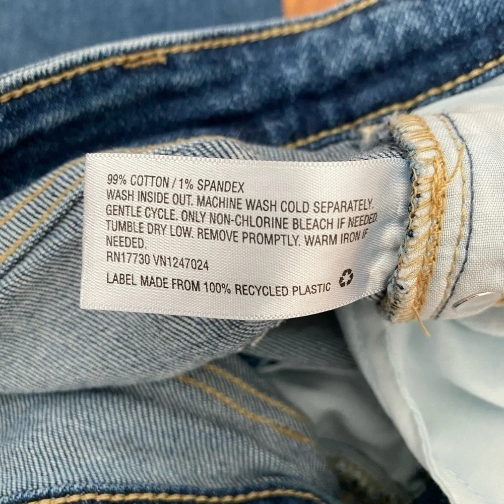 Wild Fable Jeans Womens Size 12 Highest Rise Straight Leg Button Fly
